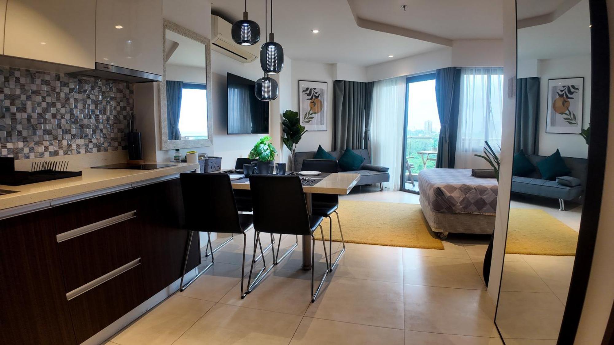 Dominiks Stylish Resort Gem Ocean View Pool Queen Bed At Tambuli 8 Floor Fast Wifi Lapu-Lapu City Exterior foto